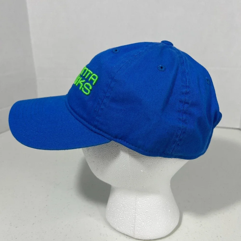 Adidas Unisex One Size Blue NBA Atlanta Hawks Adjustable Fit Slouch Cap Hat NWOT